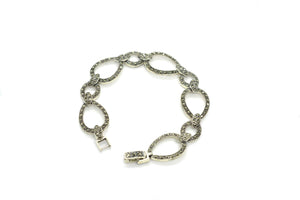 Pulsera Plata y Marcasitas Grace - Mamen Aceña Pulsera Plata y Marcasitas Grace - Mamen Aceña