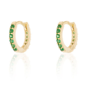 Pendientes Arito Circonitas Oro Pendientes Arito Circonitas Oro