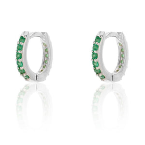 Pendientes Arito Circonitas Plata Pendientes Arito Circonitas Plata