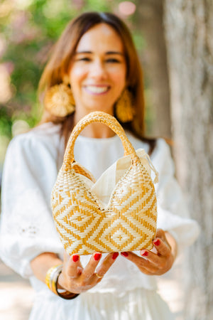 Bolso de Palma Natural Tetera ( Natural-Natural) Bolso de Palma Natural Tetera ( Natural-Natural)