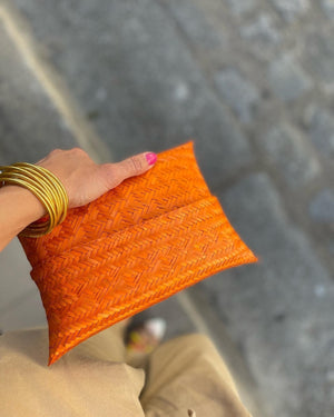 Bolso de mano Palma Natural Naranja Bolso de mano Palma Natural Naranja