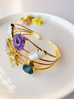 Brazalete Diente de León Piedras Brazalete Diente de León Piedras