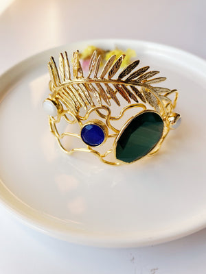 Pulsera Hoja Piedras Pulsera Hoja Piedras