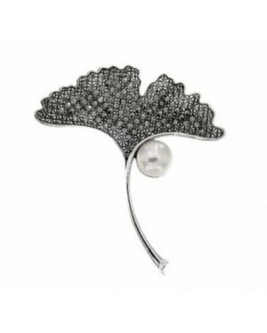 Broche Hibisco Perla - Mamen Aceña Broche Hibisco Perla - Mamen Aceña