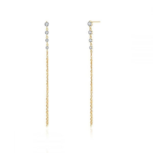 Pendientes Circonita Chain - Mamen Aceña Pendientes Circonita Chain - Mamen Aceña