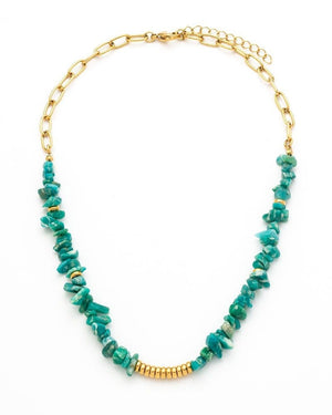 Collar Amazonita Turquesa - Mamen Aceña Collar Amazonita Turquesa - Mamen Aceña