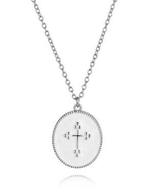 Collar Medallón Cruz - Mamen Aceña Collar Medallón Cruz - Mamen Aceña