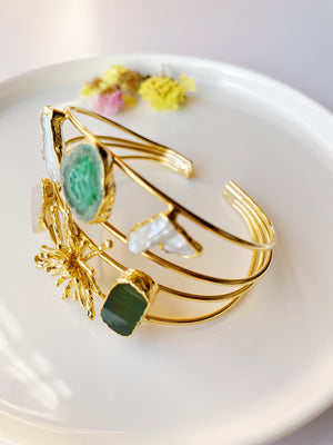 Brazalete Diente de León Piedras Brazalete Diente de León Piedras