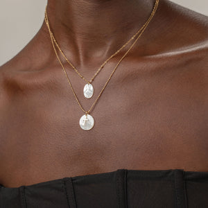 Collar Acero Virgen de Nácar Collar Acero Virgen de Nácar