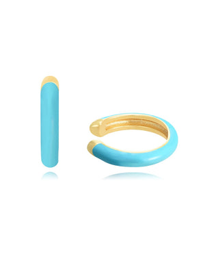 Ear Cuff Enamel Turquesa - Mamen Aceña Ear Cuff Enamel Turquesa - Mamen Aceña