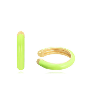 Ear Cuff Enamel Verde Lima - Mamen Aceña Ear Cuff Enamel Verde Lima - Mamen Aceña