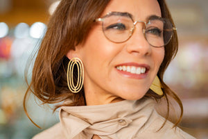 Pendientes Striped Oval - Mamen Aceña Pendientes Striped Oval - Mamen Aceña