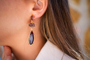 Pendientes Eloise Burdeos Pendientes Eloise Burdeos
