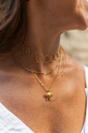 Collar Bolitas Acero Colores - Mamen Aceña Collar Bolitas Acero Colores - Mamen Aceña