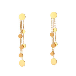 Pendientes Acero Chapitas - Mamen Aceña Pendientes Acero Chapitas - Mamen Aceña