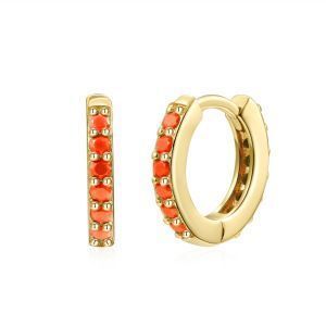 Pendientes Arito Circonitas Oro Pendientes Arito Circonitas Oro