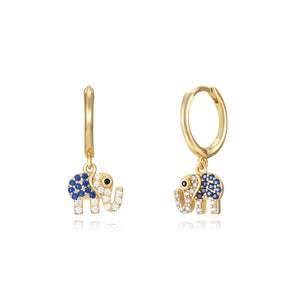 Pendientes Arito Elefante Circonitas Pendientes Arito Elefante Circonitas