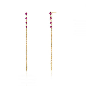 Pendientes Circonita Chain - Mamen Aceña Pendientes Circonita Chain - Mamen Aceña