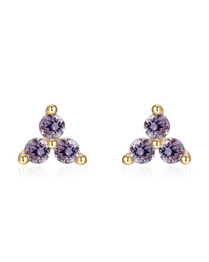 Pendientes Trébol Mini Circonitas Pendientes Trébol Mini Circonitas