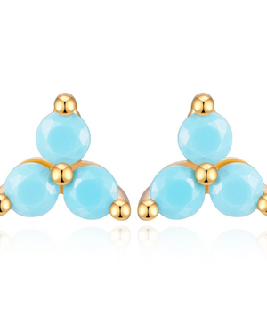 Pendientes Trébol Mini Circonitas Pendientes Trébol Mini Circonitas