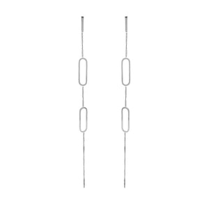 Pendientes de acero light plata Pendientes de acero light plata