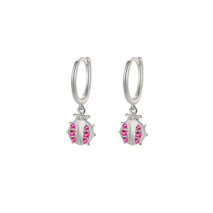 Pendientes Arito Mariquita Circonitas Pendientes Arito Mariquita Circonitas