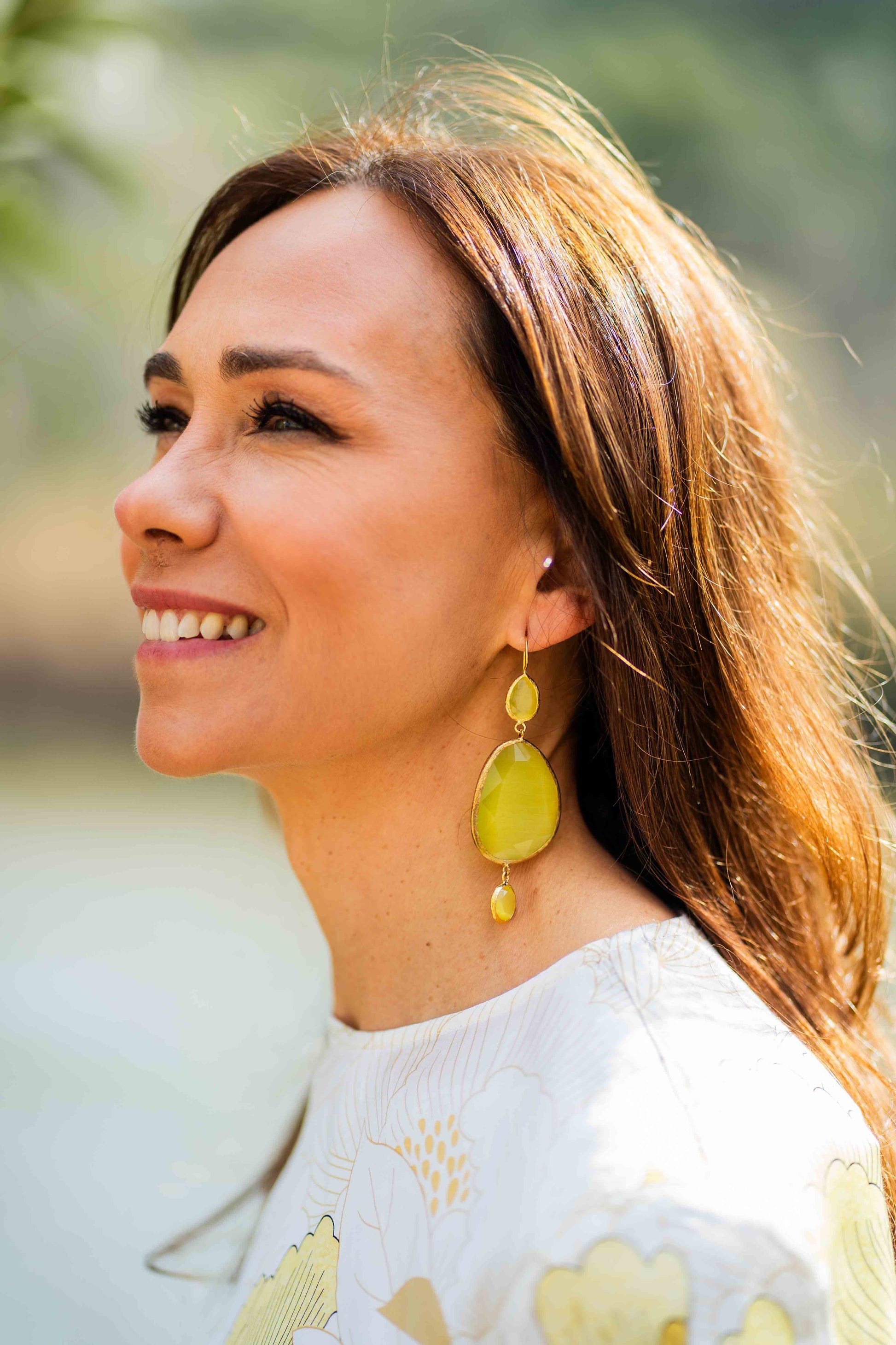 Pendientes Charlotte amarillos