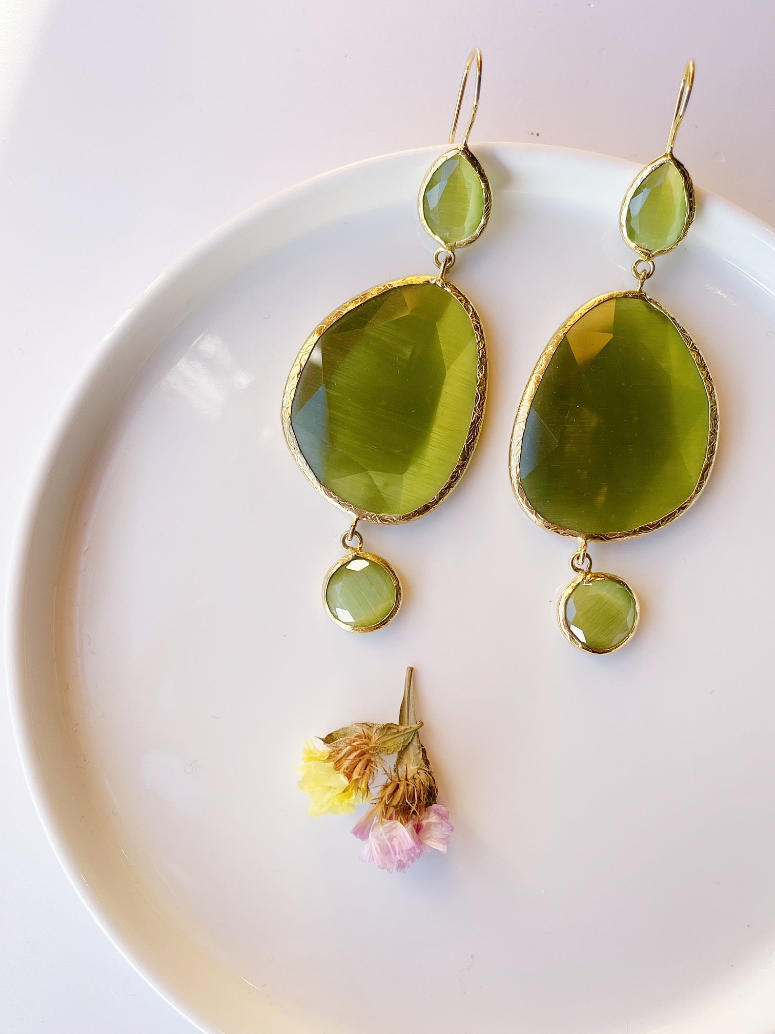 Pendientes Charlotte verdes