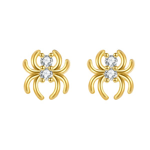 Pendientes Mini Araña Circonitas Pendientes Mini Araña Circonitas