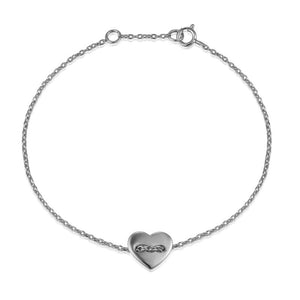 Pulsera Corazón Plata - Mamen Aceña Pulsera Corazón Plata - Mamen Aceña