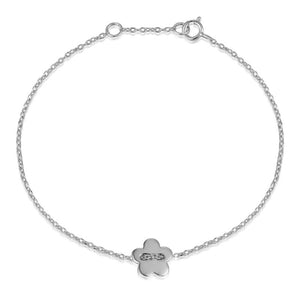 Pulsera Flor Plata - Mamen Aceña Pulsera Flor Plata - Mamen Aceña