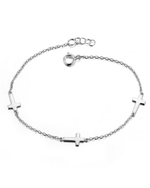 Pulsera Cruces Plata Pulsera Cruces Plata
