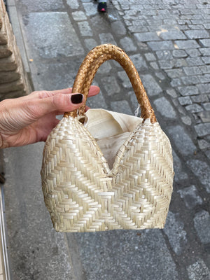 Bolso de Palma Natural Tetera ( Natural) Bolso de Palma Natural Tetera ( Natural)