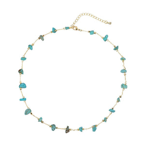 Collar Trozos de Turquesa 45 cm - Mamen Aceña Collar Trozos de Turquesa 45 cm - Mamen Aceña