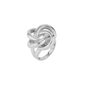 Anillo Doble Nudo Acero - Mamen Aceña