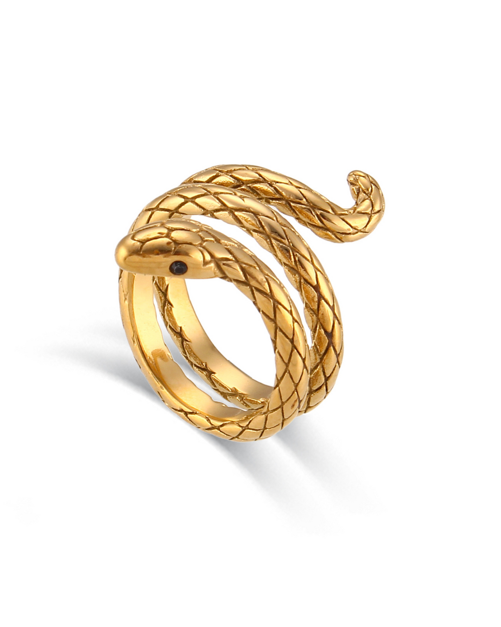 Anillo Serpiente Acero