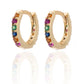 Pendientes Arito Circonitas Oro