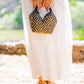 Bolso de Palma Natural Tetera ( Negro-Negro)