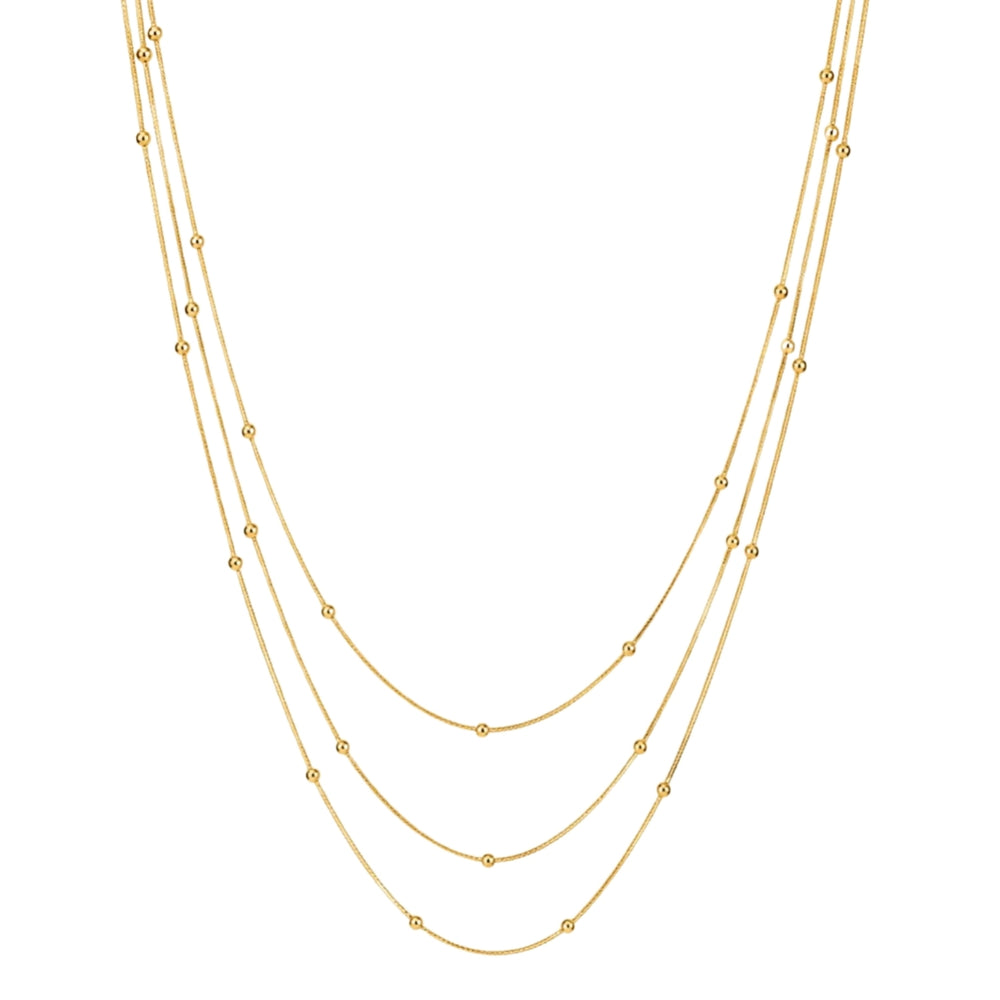 Collar Triple Bolitas - Mamen Aceña
