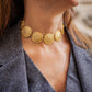 Choker collar Spot labrado dorado