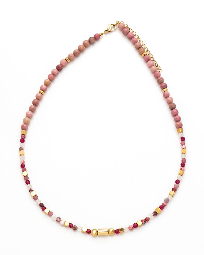 Collar Mineral Rodonita