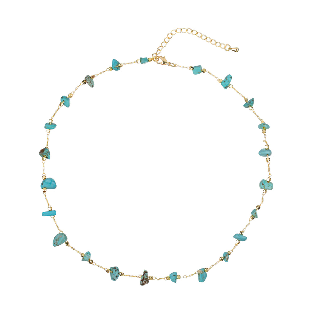 Collar de trozos de turquesa