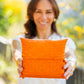 Bolso de mano Palma Natural Naranja