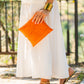 Bolso de mano Palma Natural Naranja