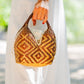Bolso de Palma Natural Tetera ( Marron-Natural)