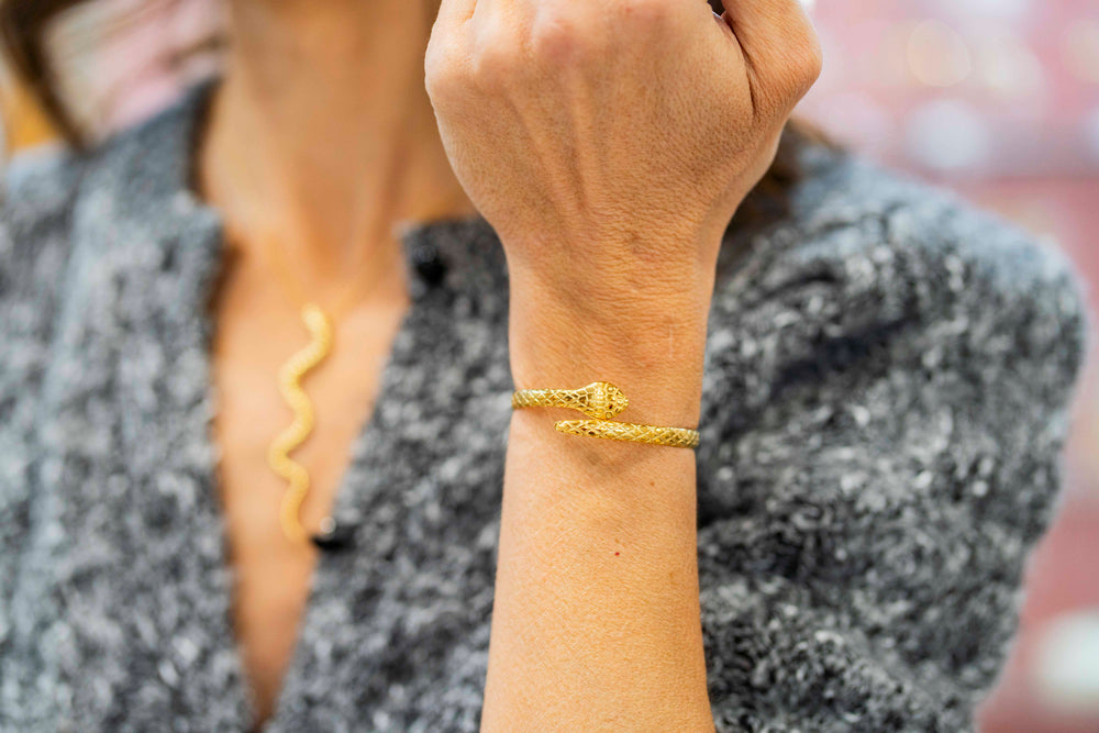 Pulsera rígida Serpiente