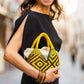 Bolso de Palma Natural Tetera ( Amarillo-Negro) - Mamen Aceña