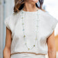 Collar largo Boho Medal Turquesa