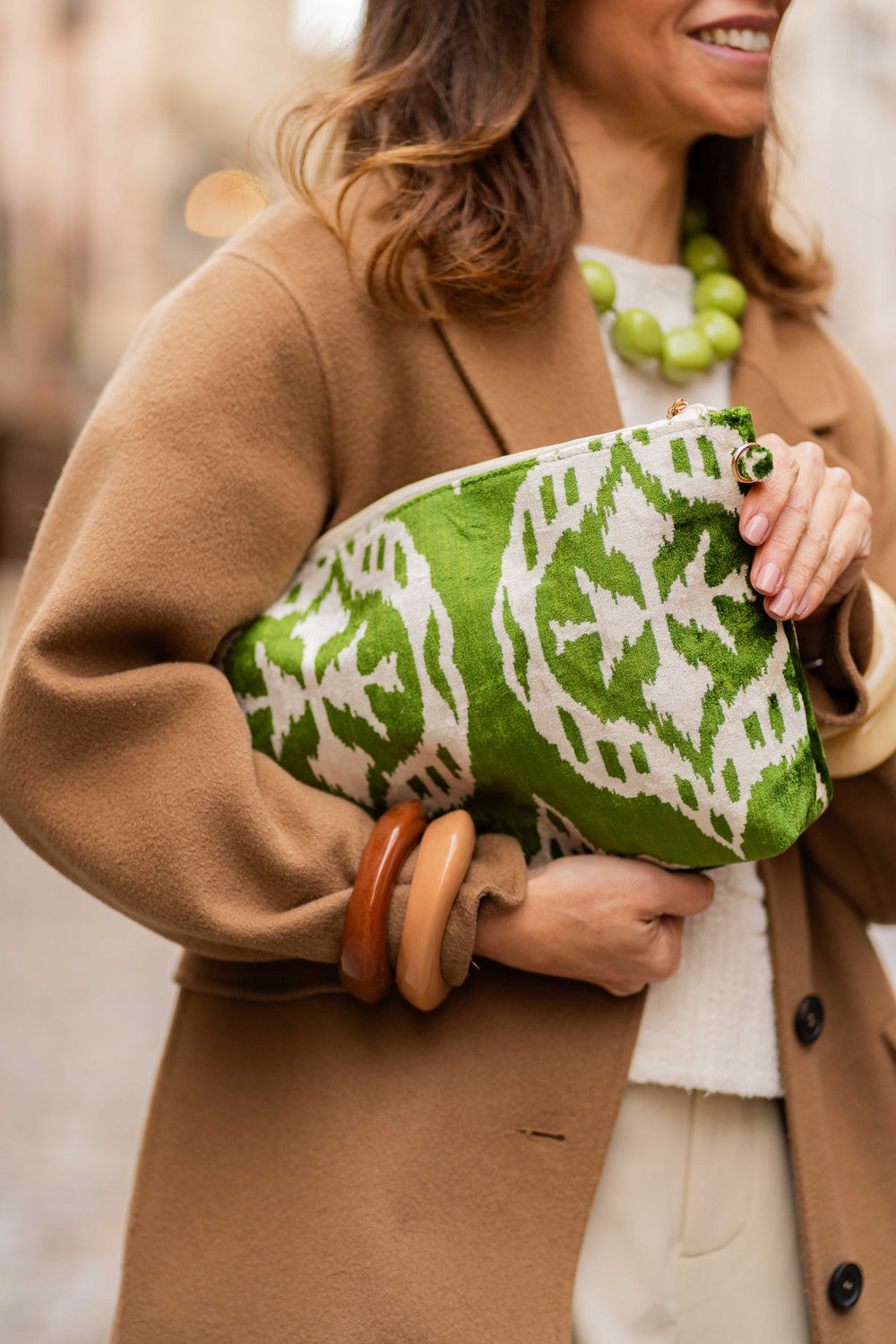 Bolso Ikat  Lima-Beige - Mamen Aceña