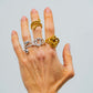 Anillo Doble Nudo Acero - Mamen Aceña